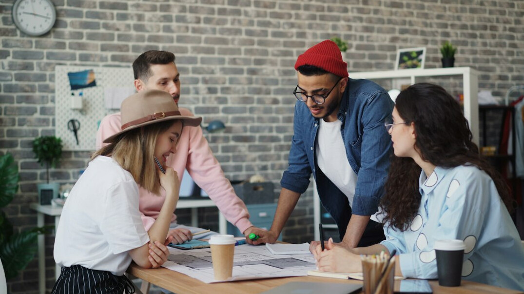 diverse people collaborating